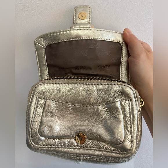 Michael Kors Gold Metalic Wristlet - Picture 6 of 11